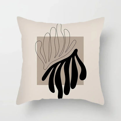 Abstract Line Pattern Cushion Cover