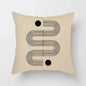 Abstract Line Pattern Cushion Cover