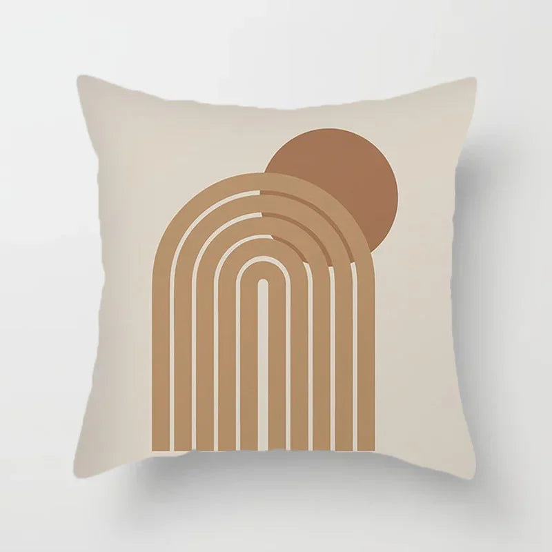 Abstract Line Pattern Cushion Cover