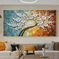 Abstract White Flower Canvas Art