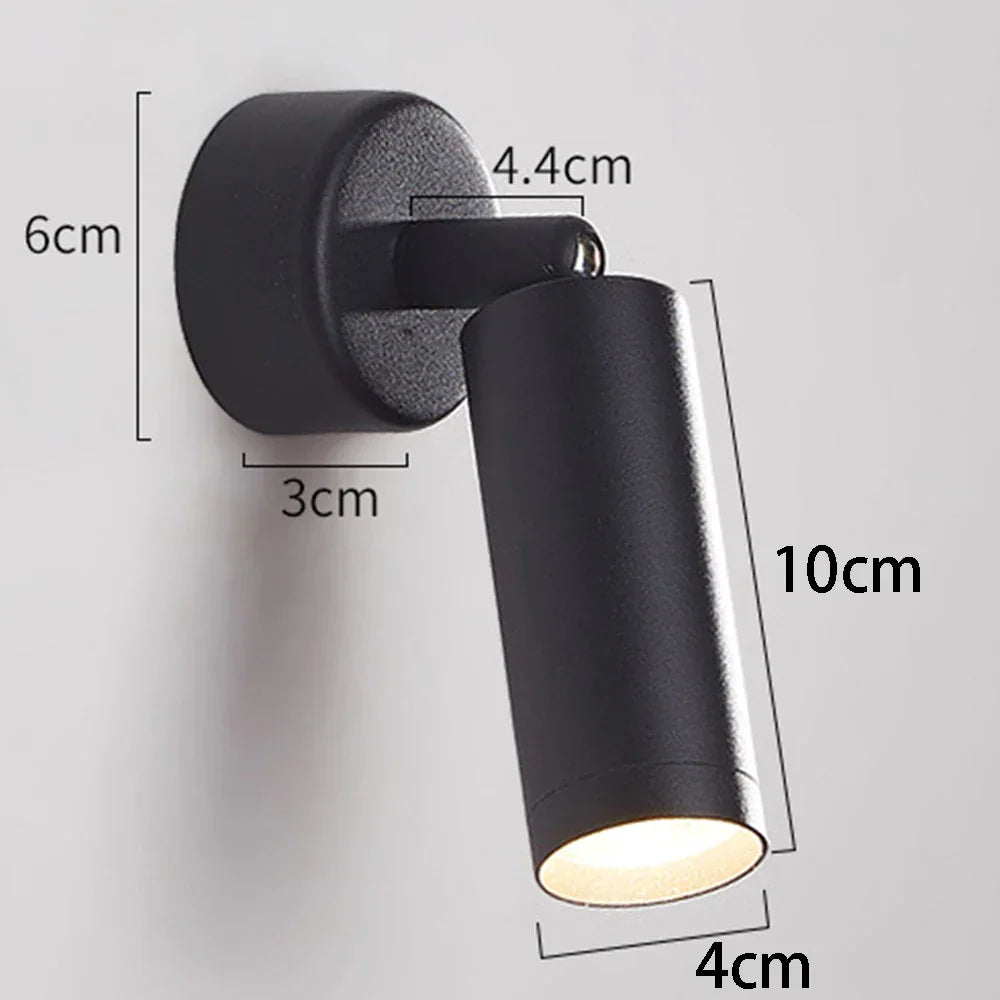 DecorBites™ Adjustable Metal Spotlight LED Wall Lamp Fixture - Indoor Wall Light