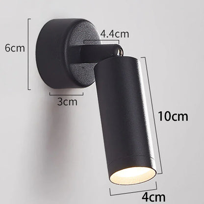 DecorBites™ Adjustable Metal Spotlight LED Wall Lamp Fixture - Indoor Wall Light