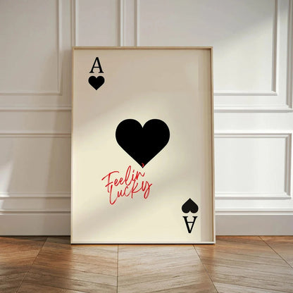 Ace of Hearts Canvas Art Print