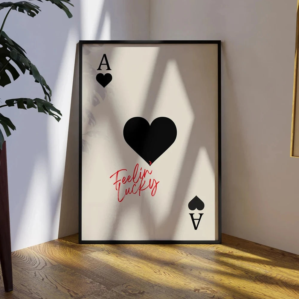 Ace of Hearts Canvas Art Print