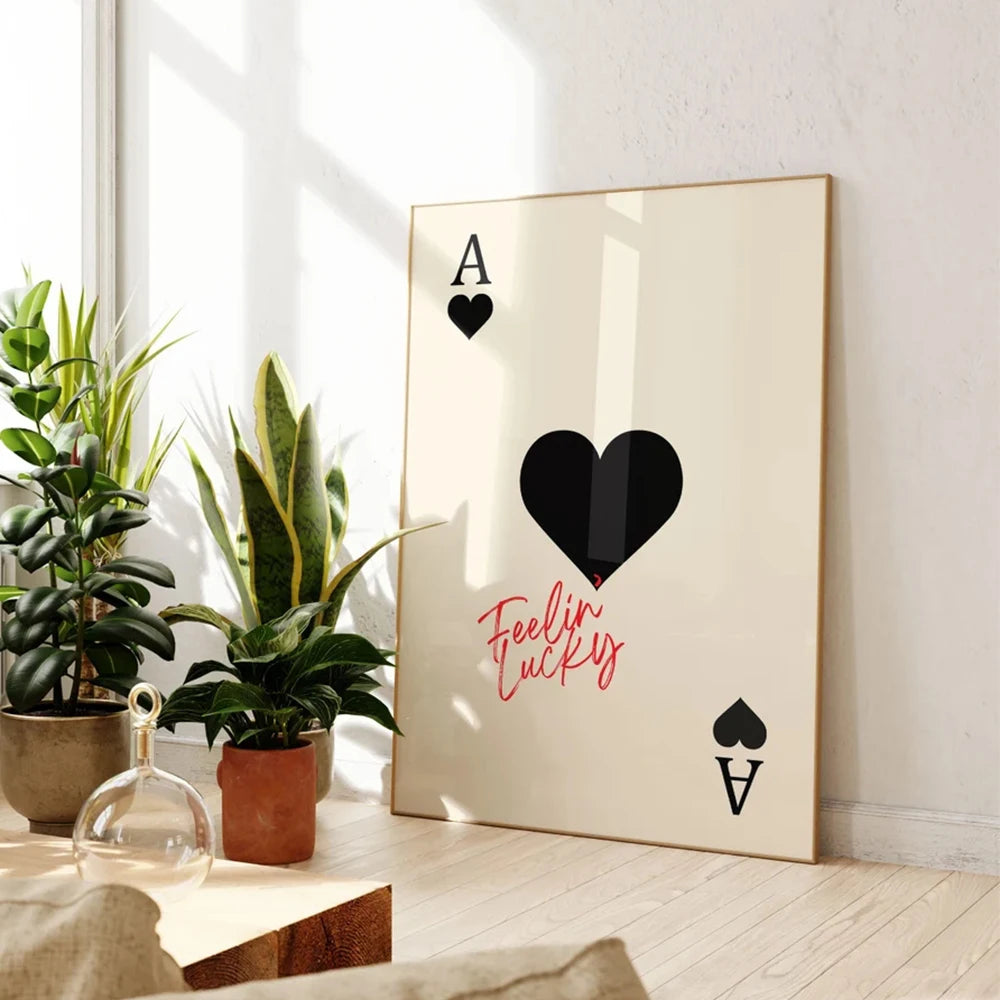 Ace of Hearts Canvas Art Print