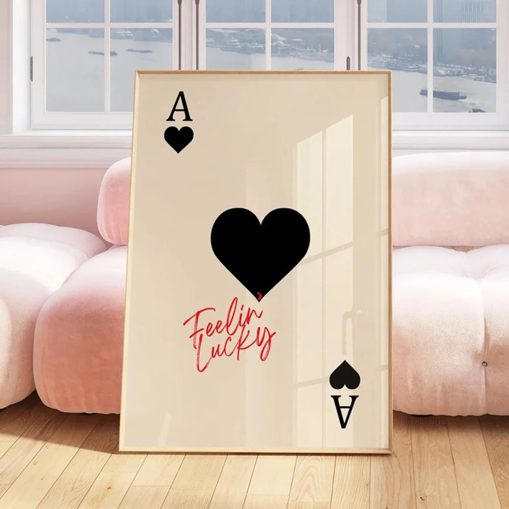 Ace of Hearts Canvas Art Print