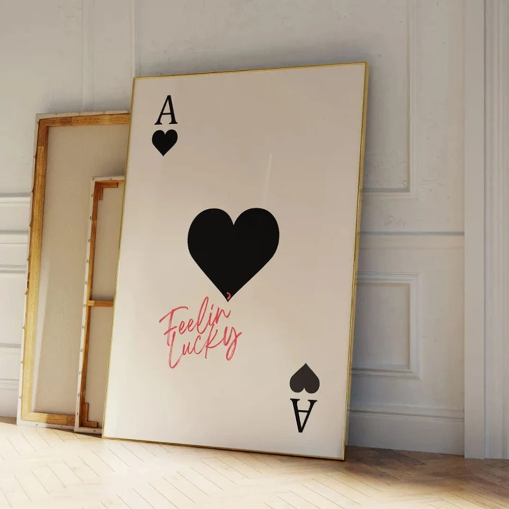 Ace of Hearts Canvas Art Print