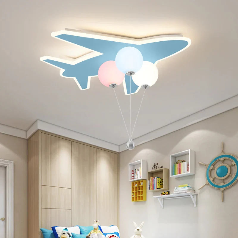 DecorBites™ Kids Cloud/Aircraft Chandelier with Remote Control - Interior Lighting Solution