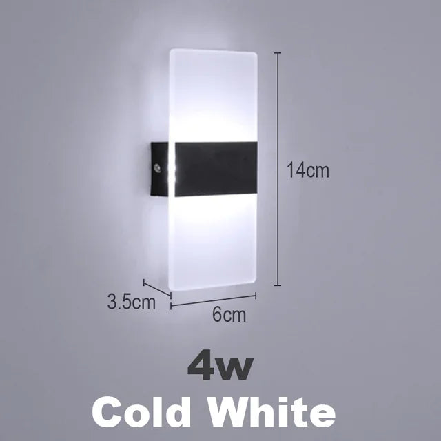 Acrylic 3-Color LED Wall Sconce