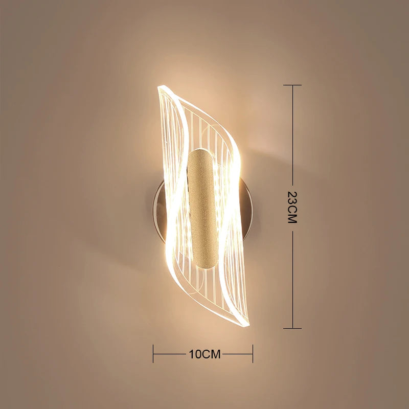 Acrylic 3-Color LED Wall Sconce