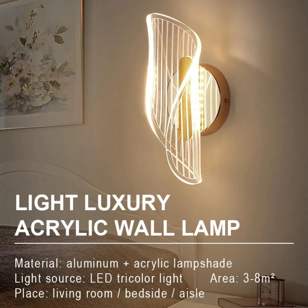 Acrylic 3-Color LED Wall Sconce