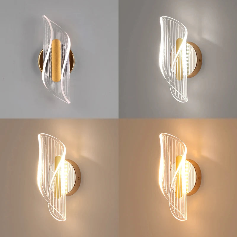 Acrylic 3-Color LED Wall Sconce