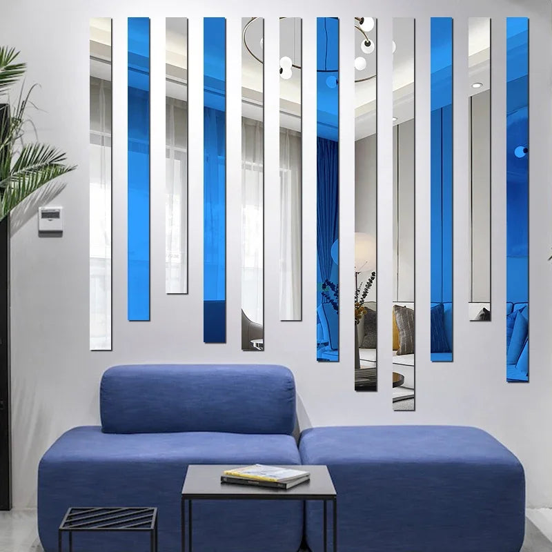 Acrylic Mirror Wall Stickers - 20cm