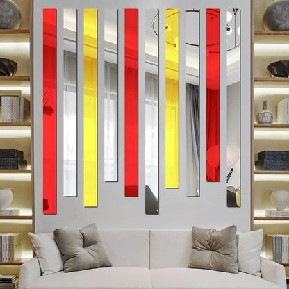 Acrylic Mirror Wall Stickers - 3D Decor