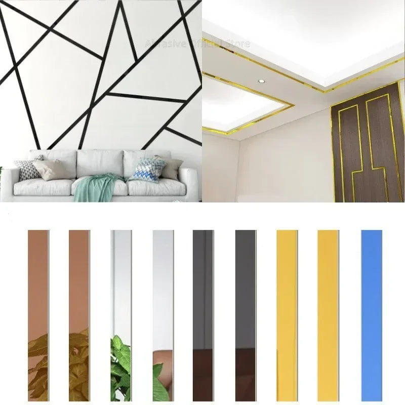 Acrylic Mirror Wall Stickers - 3D Decor