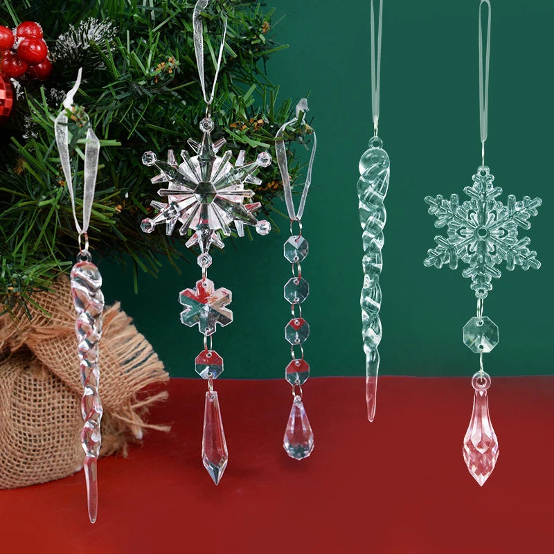 Acrylic Snowflake Ice Pendant Ornaments