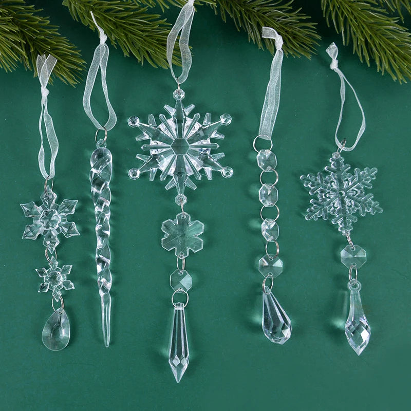 Acrylic Snowflake Ice Pendant Ornaments