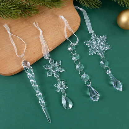 Acrylic Snowflake Ice Pendant Ornaments