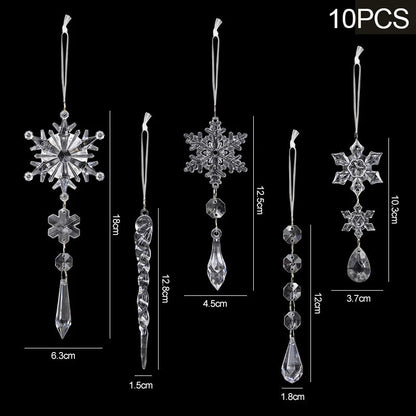 Acrylic Snowflake Ice Pendant Ornaments