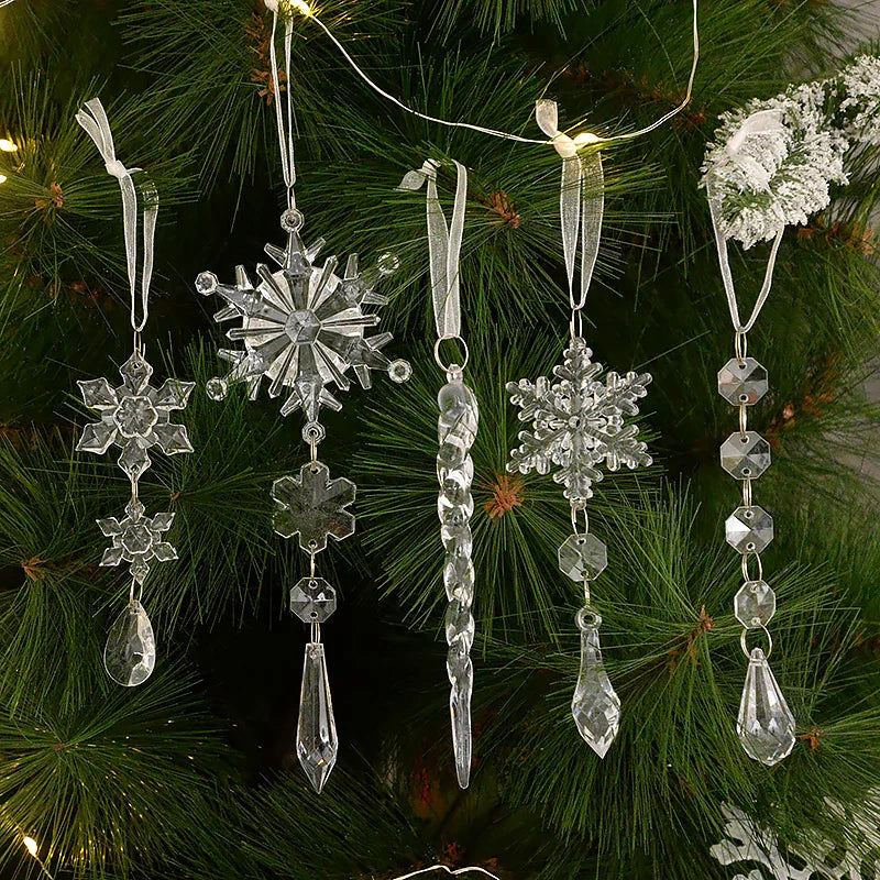 Acrylic Snowflake Ice Pendant Ornaments