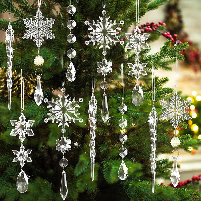 Acrylic Snowflake Ice Pendant Ornaments