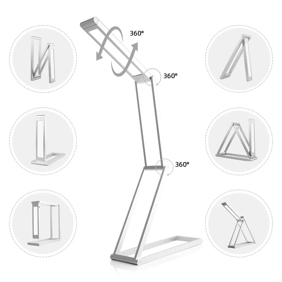 DecorBites™ Dimmable LED Desk Lamp - Portable, Foldable, USB Charging, Energy Saving for Study & Work