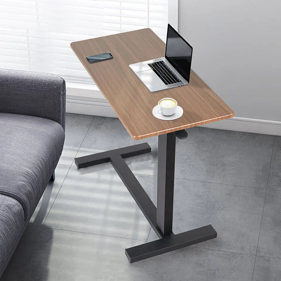 Adjustable Heavy-Duty Rolling Overbed Table