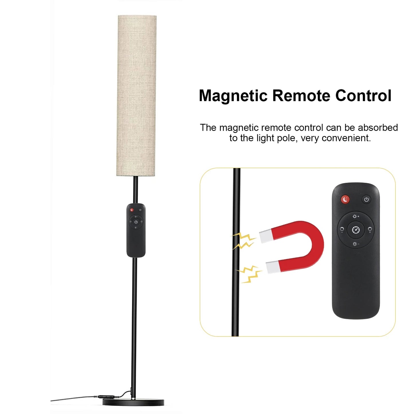 Adjustable LED Floor Lamp with Remote