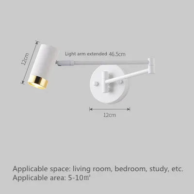 Adjustable LED Touch Sensor Wall Lamp