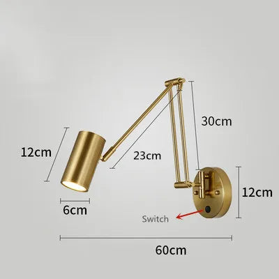 Adjustable LED Touch Sensor Wall Lamp