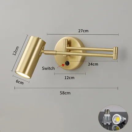 Adjustable LED Touch Sensor Wall Lamp