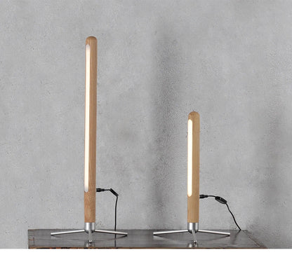 Adjustable LED Wooden Table Lamp