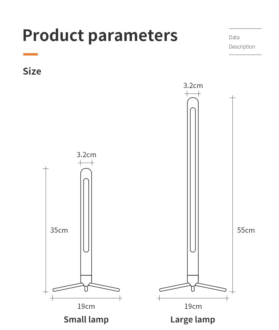 Adjustable LED Wooden Table Lamp