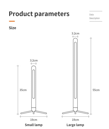 Adjustable LED Wooden Table Lamp