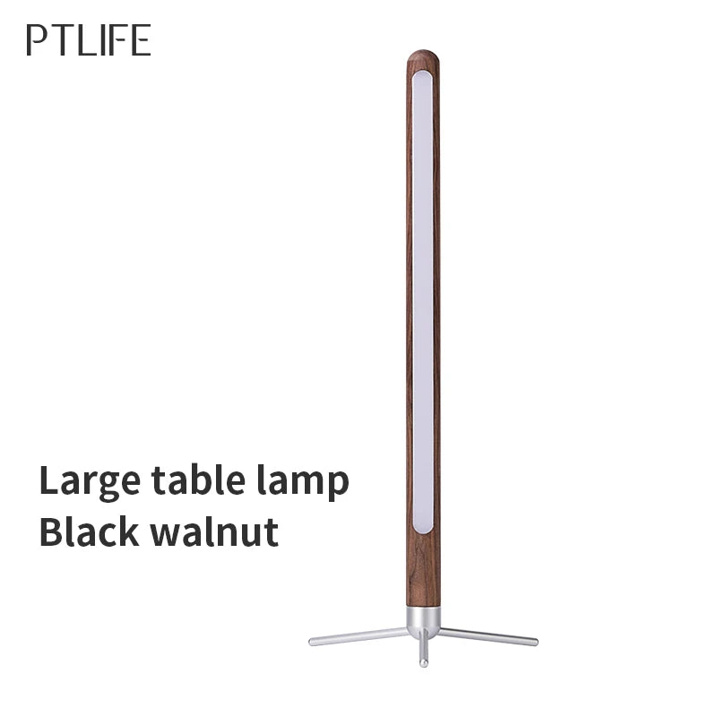 Adjustable LED Wooden Table Lamp