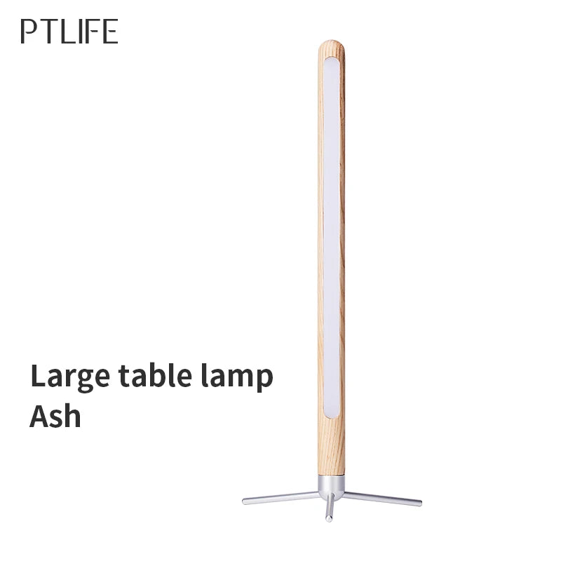 Adjustable LED Wooden Table Lamp