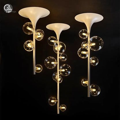 DecorBites™ Glass Bubble Pendant Light: Modern Nordic Design for Dining Room, Bar, Coffee Shop.
