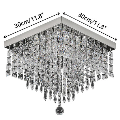 Lámpara de techo tipo araña LED de cristal DecorBites™ para una decoración del hogar de lujo