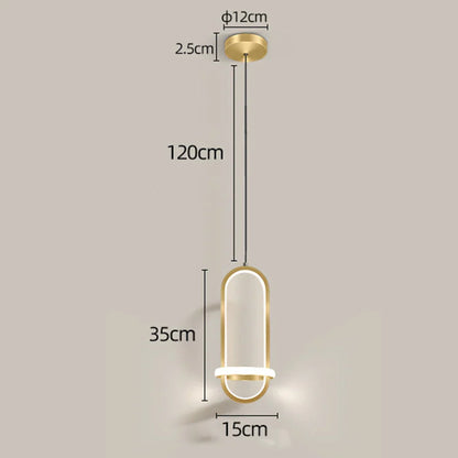 Lámpara colgante LED DecorBites™ para dormitorio y sala de estar - Diseño minimalista moderno