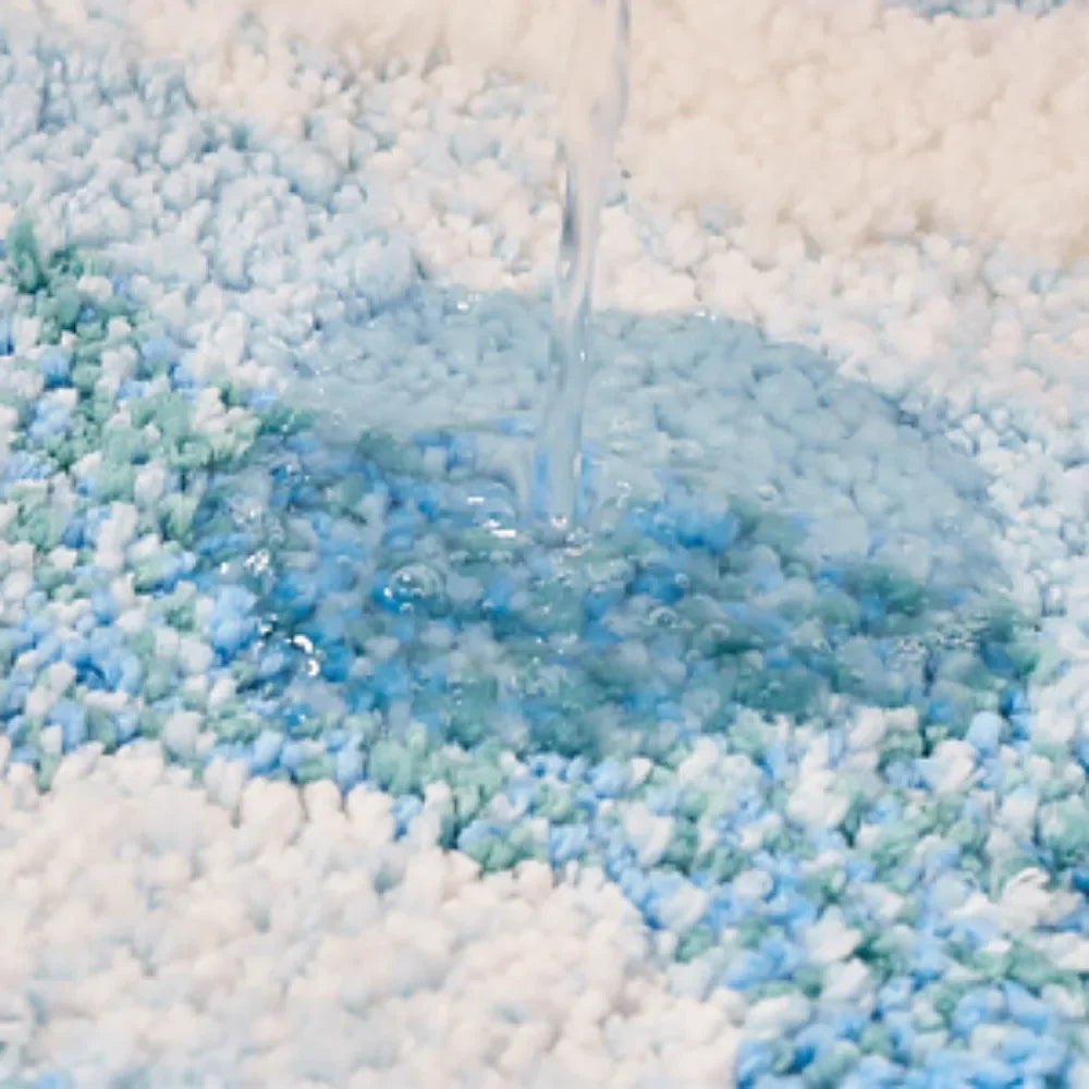 Aesthetic Ocean Wave Tufted Rug