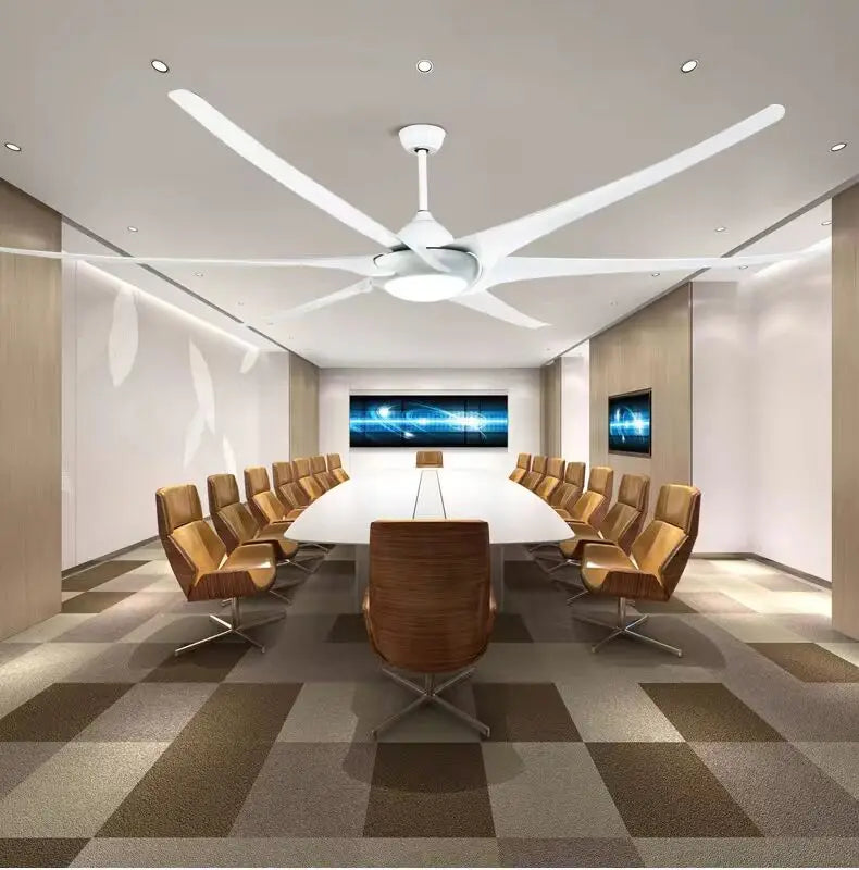 DecorBites™ 100 Inch Large Ceiling Fan with Light and Reversible DC Motor