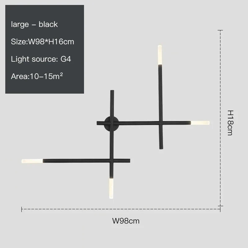 DecorBites™ Cross-Shaped Wall Lamp for Bedroom Sofa Living Room Staircase - Nordic Design