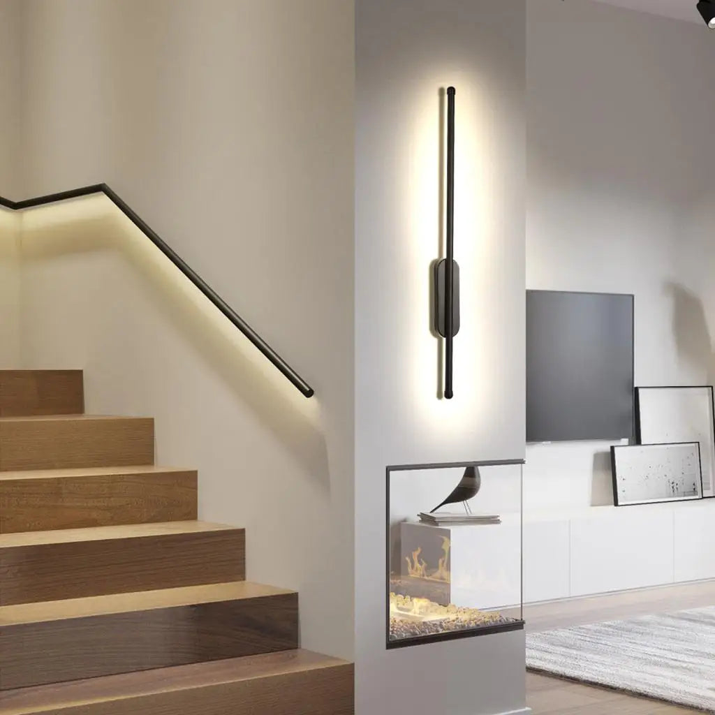 DecorBites™ Black LED Wall Sconce Minimalist Home Decor Light Fixture