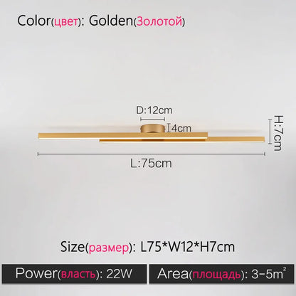 ديكوربايتس™ 2023 مصباح سقف نورديك بسيط لغرفة المعيشة وغرفة النوم والممر والشرفة