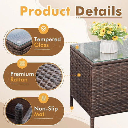 All-Weather Rattan Patio Furniture Set