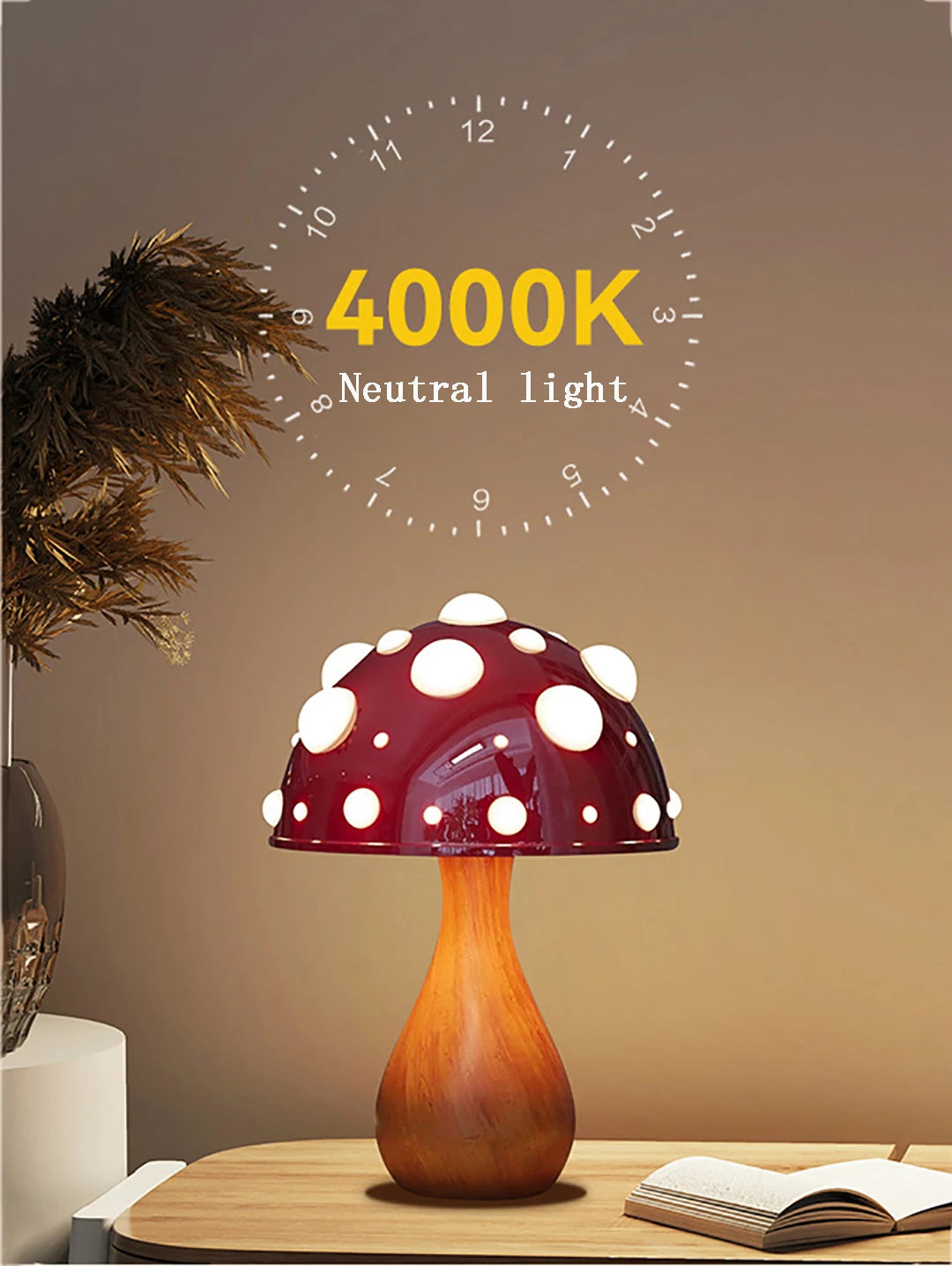 Amanita Mushroom LED Desk Lamp