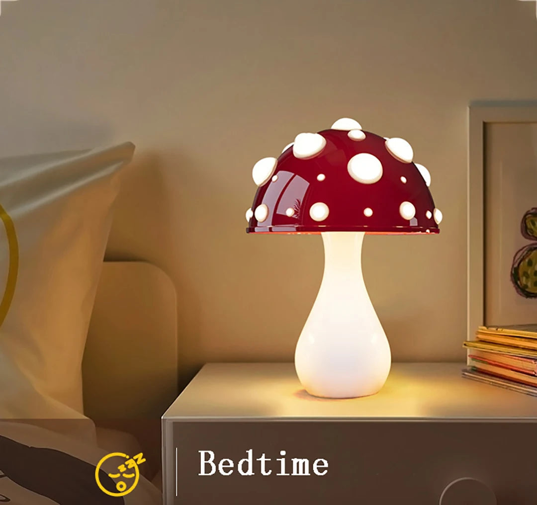 Amanita Mushroom LED Desk Lamp