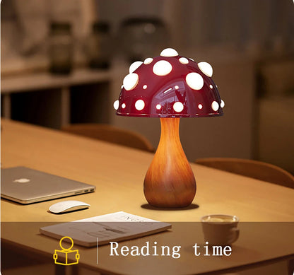 Amanita Mushroom LED Desk Lamp