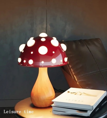 Amanita Mushroom LED Desk Lamp