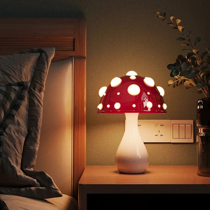 Amanita Mushroom LED Desk Lamp